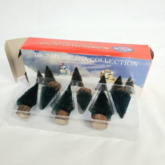 Liberty Falls Six Miniature Trees Accessory Set - Picture 1 of 5